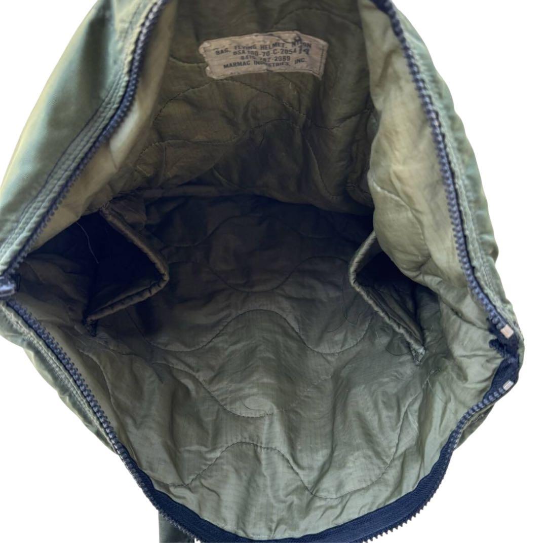 ビンテージ　70s　ミリタリー　米軍　ヘルメットバッグ　鞄　USAF