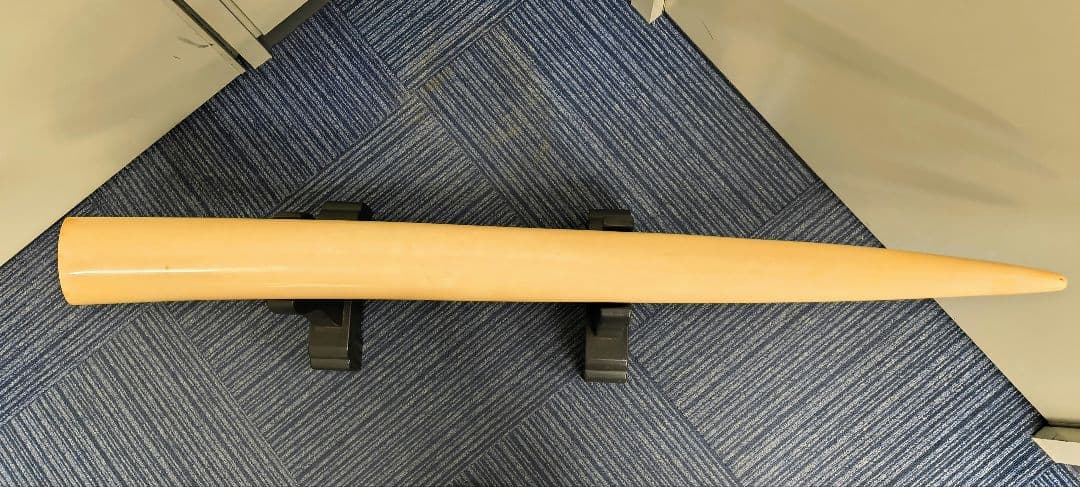 象牙風 一本牙 置物 オブジェ アンティーク 天然素材