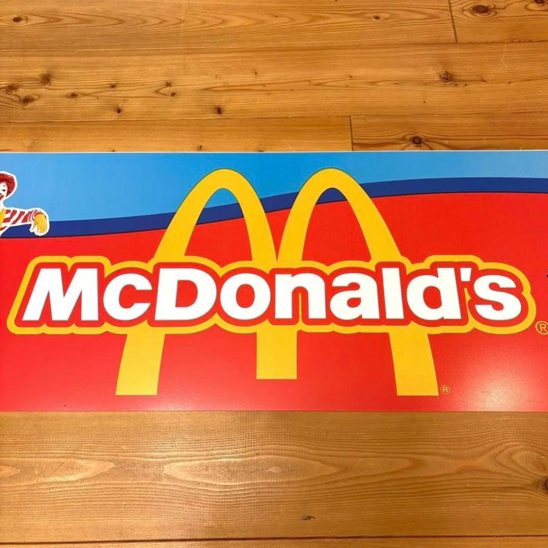 90’s マクドナルド　ジャンボ　ストアディスプレイ　ミールトイ　サイン　看板