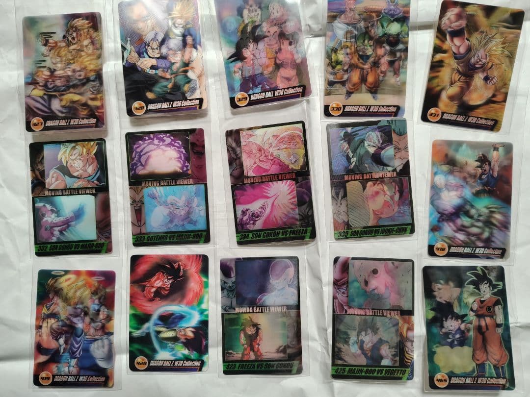 ドラゴンボール 森永ウエハースカード 3D15枚＋N58枚 まとめ売り 73枚