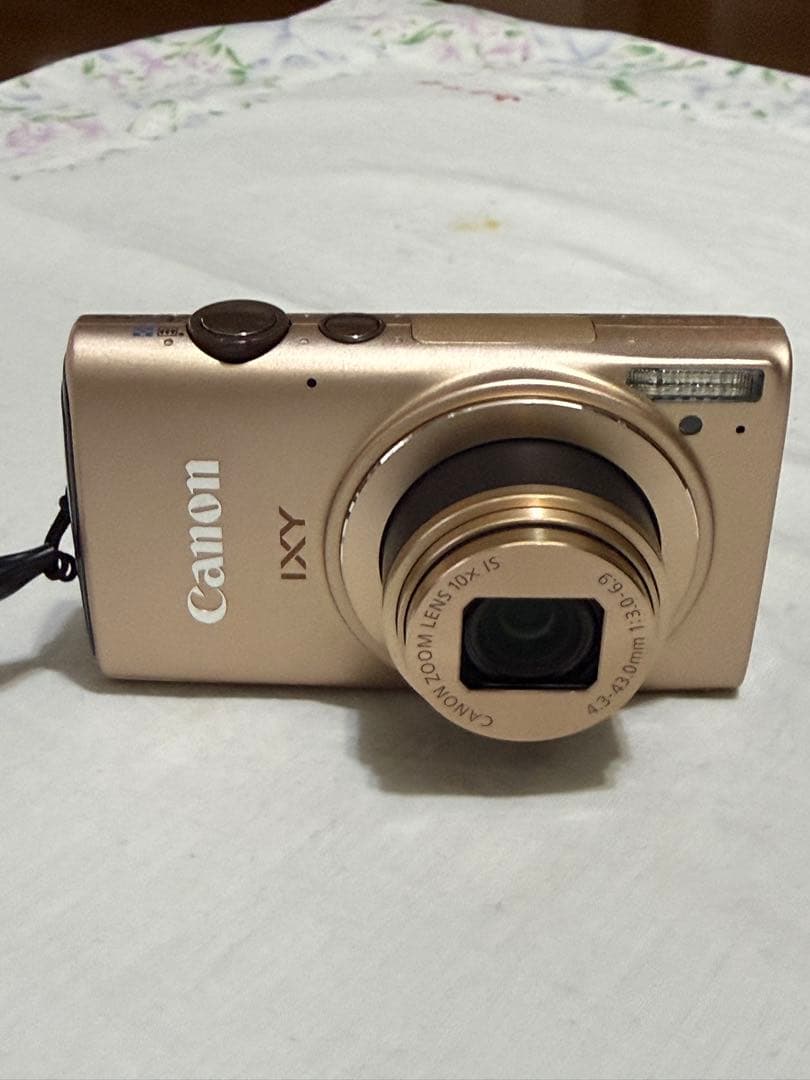 Canon IXY620Fデジタルカメラ(ゴ-ルド)バッテリーチャージャーセット