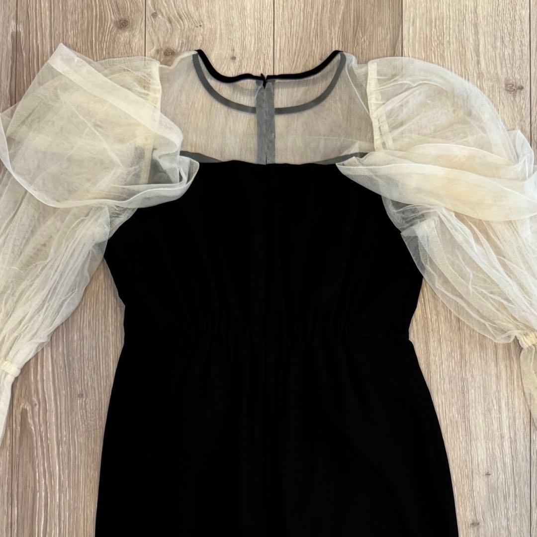 atlo ワンピース ドレス チュール オフショルダー フォーマル Mサイズ