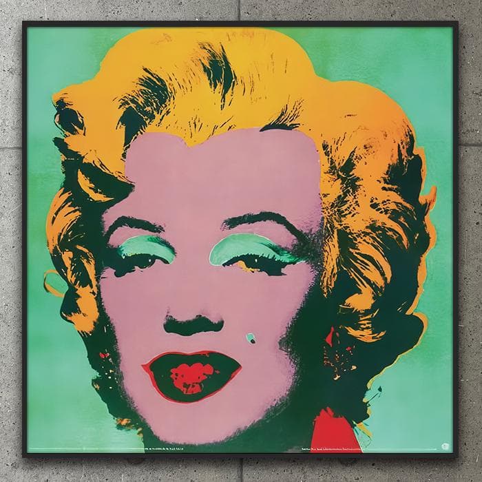 額装済/ポスター/マリリンモンロー グリーン/アンディ ウォーホル/インテリア