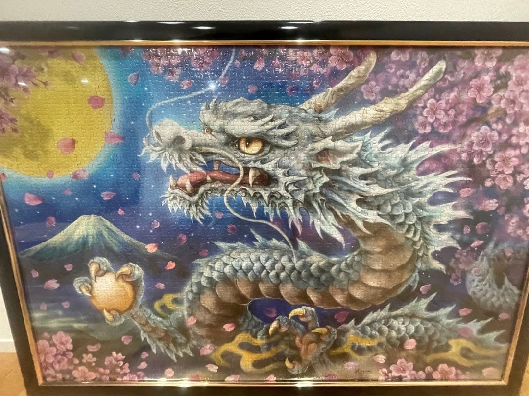 ジグソーパズル用デザイン完成品3点セット　フレーム付き