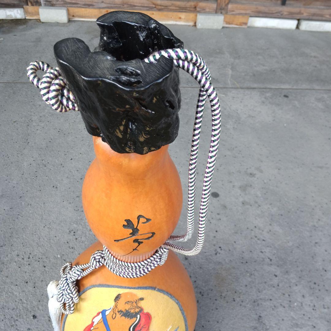 瓢箪、木彫、工芸品、アート、縁起物、正月、インテリア、置物、骨董、伝統工芸品