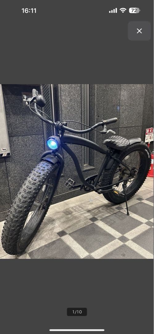 26インチ 4.7極太社外タイヤ ファットバイク改　ビーチクルーザー