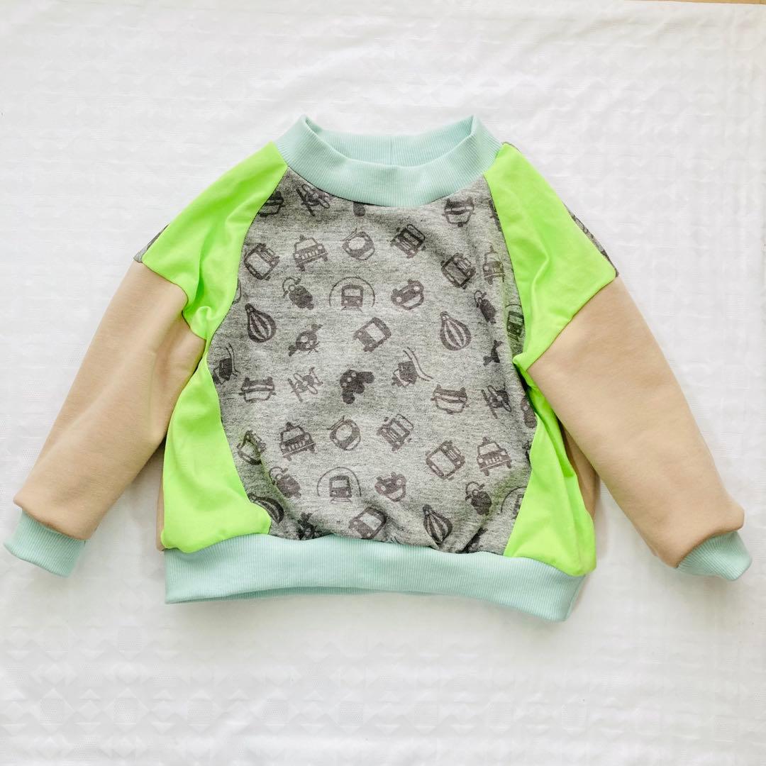 はっぴー　ハンドメイド　子供服　100cm