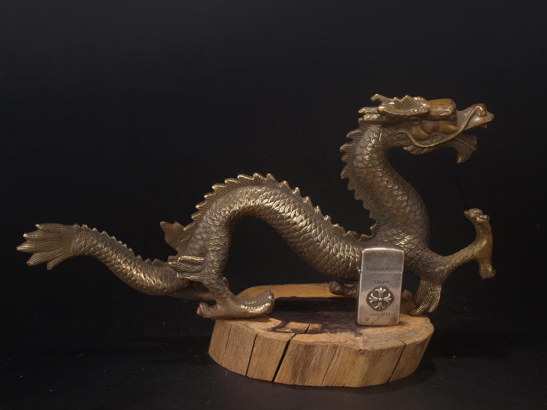 骨董市仕入れ　中国清時代の置物　ヤモリ　縁起物　骨董品 AK883A6-3