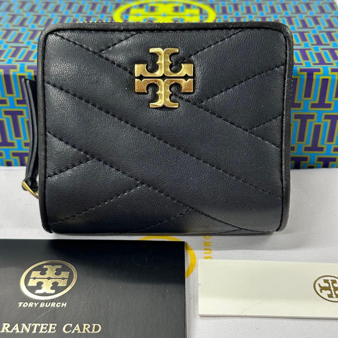 新品同様‼️ 現行　トリーバーチ　財布　折り財布　キルティング　付属品付き