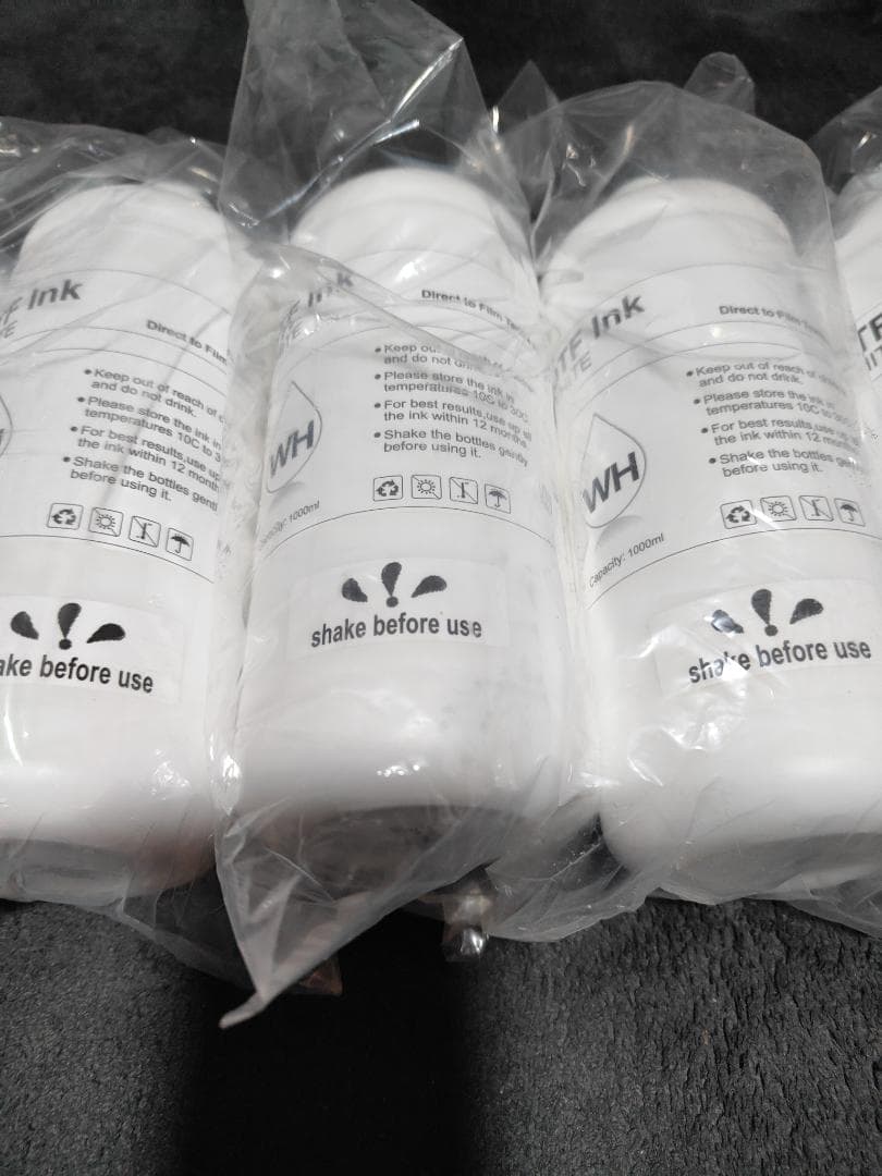 DTF インク　ホワイト　１リットル　８本