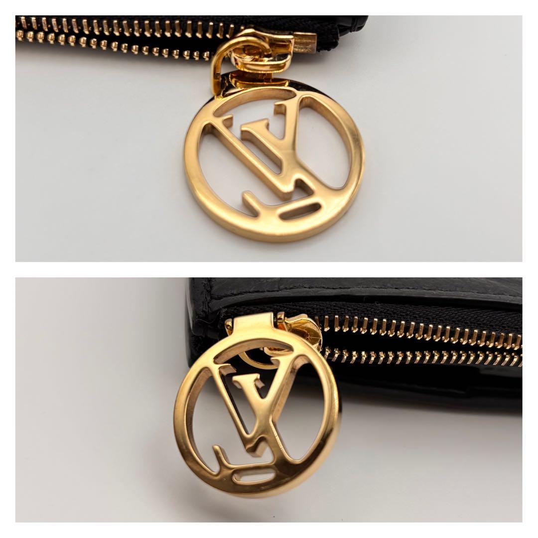 【美品】ルイヴィトン 財布 ポルトフォイユ リサ ノワール ブラック