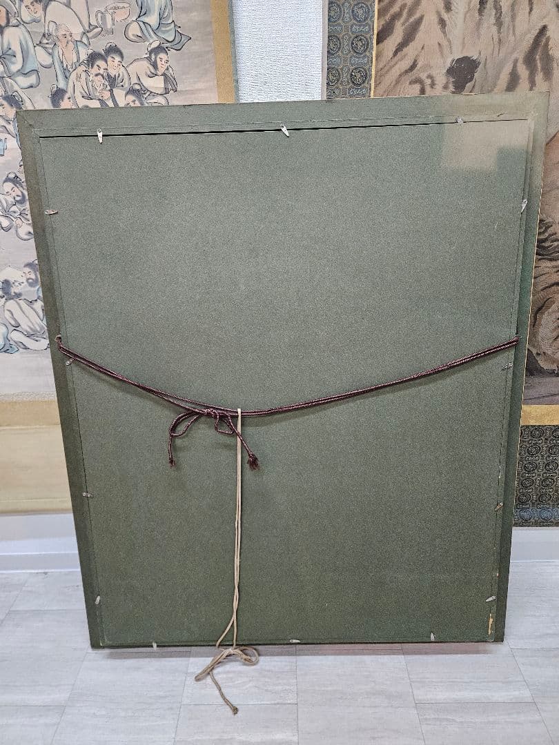 奥野北雄 真作 【般若】 油彩画 絵画 二元会常任委員審