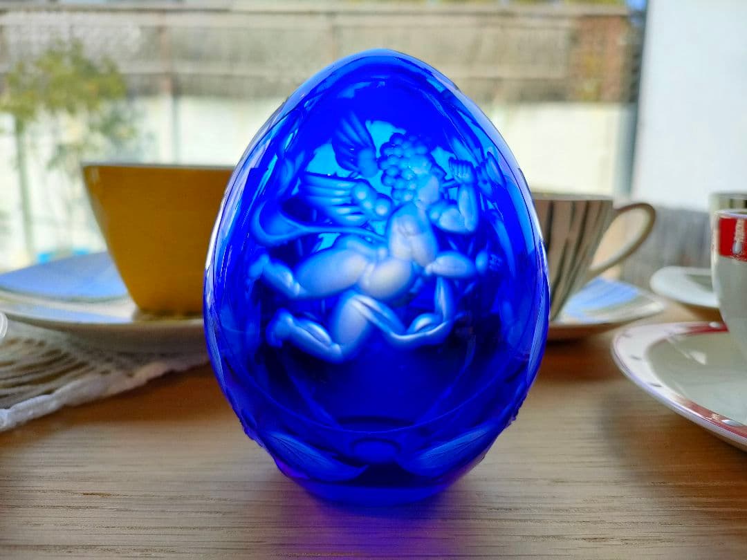 ロシア　faberge ファベルジェ　インペリアルクリスタルエッグ　カットガラス