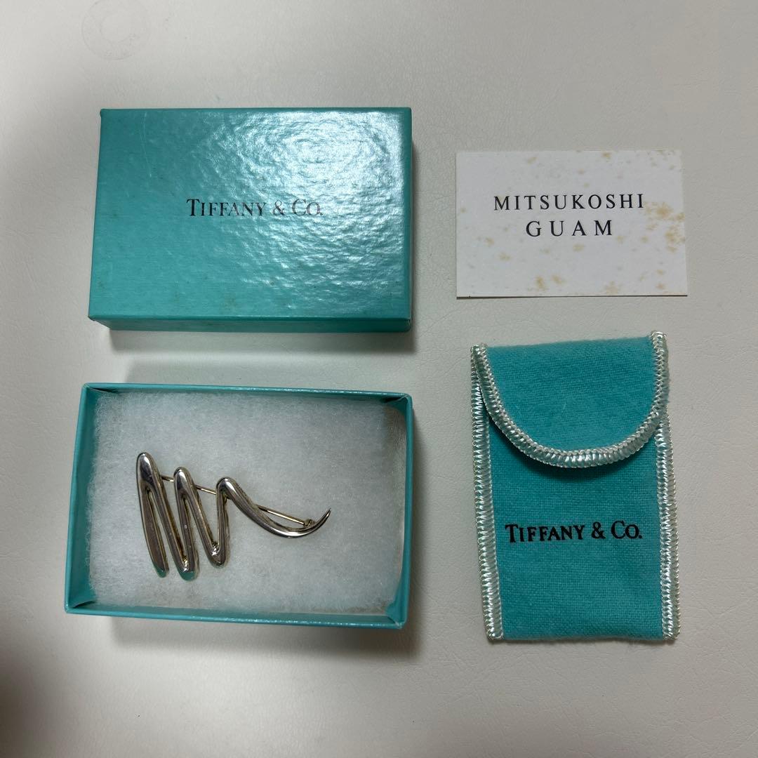 TIFFANY&Co. ティファニー スクリブル ブローチ　シルバー