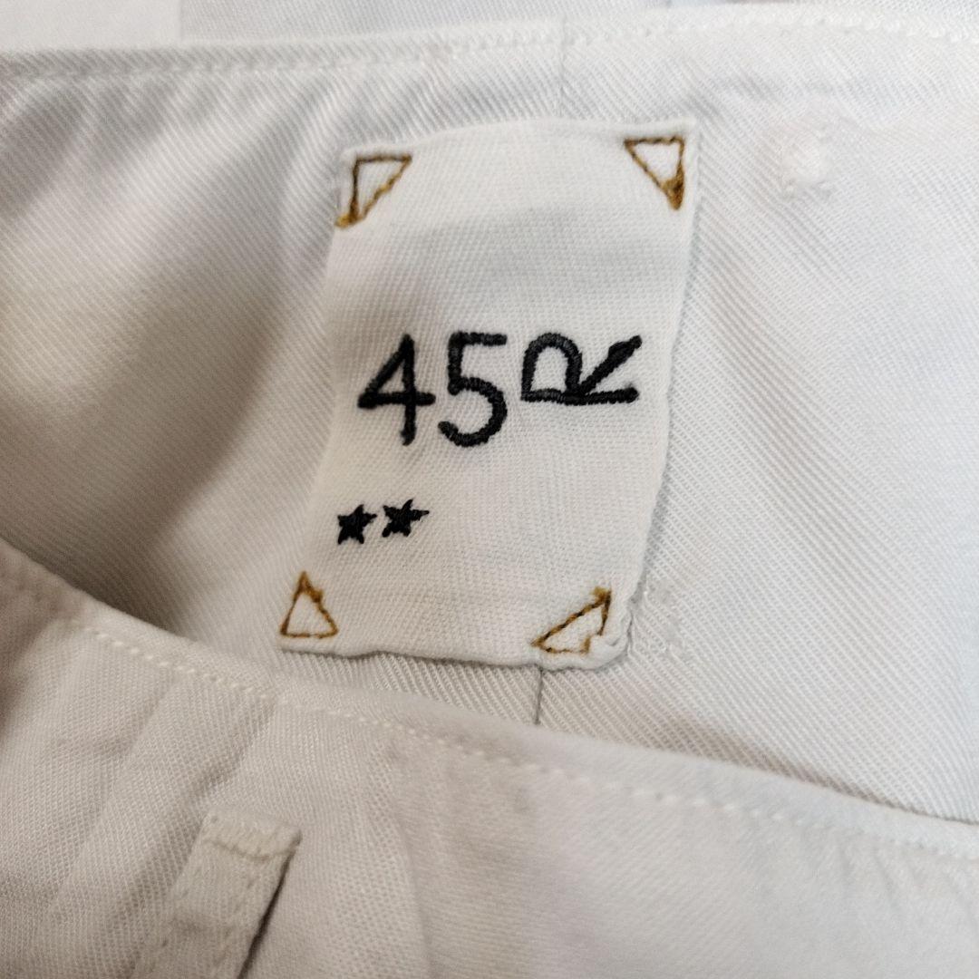 45R　45rpm　テンセルのレイレイ　キュロットスカート（白）