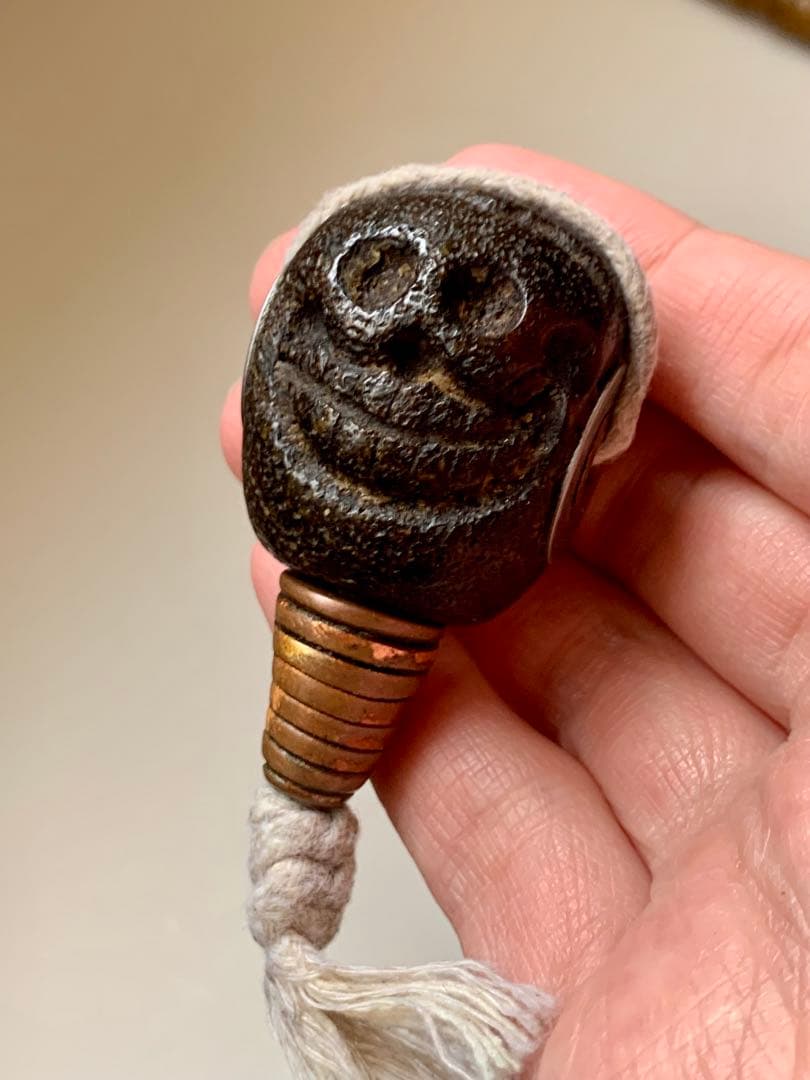 呪物　カパラ　チベット　カパーラ　頭蓋骨　クマントーン　プラクルアン　根付　密教