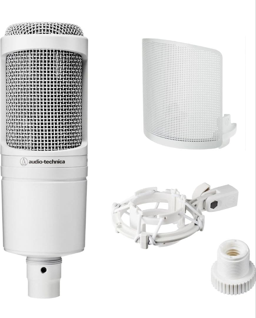 オーディオテクニカ マイクセット AT2020 CWH BX3/3.0 WH