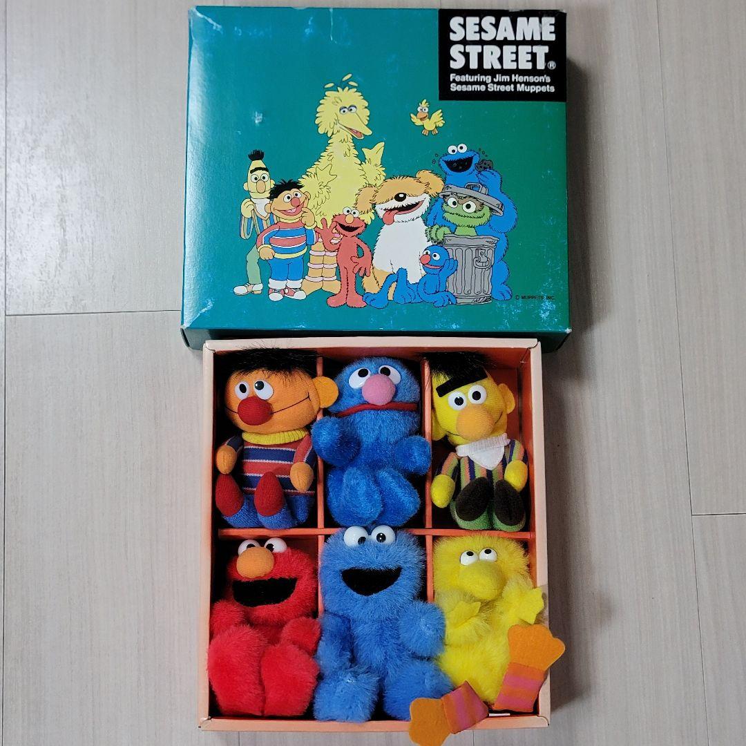 90S 当時物 ソニー MUPETTS セサミストリート ぬいぐるみ 6体セット