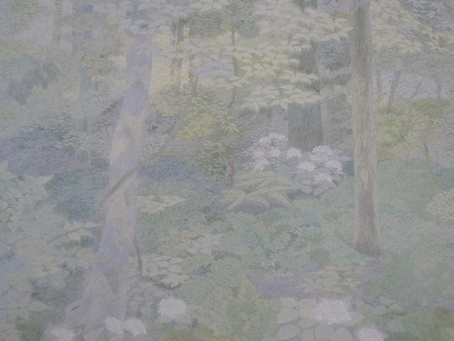 猪熊佳子、【森の雨】、希少な額装用画集より、新品額装付、状態良好