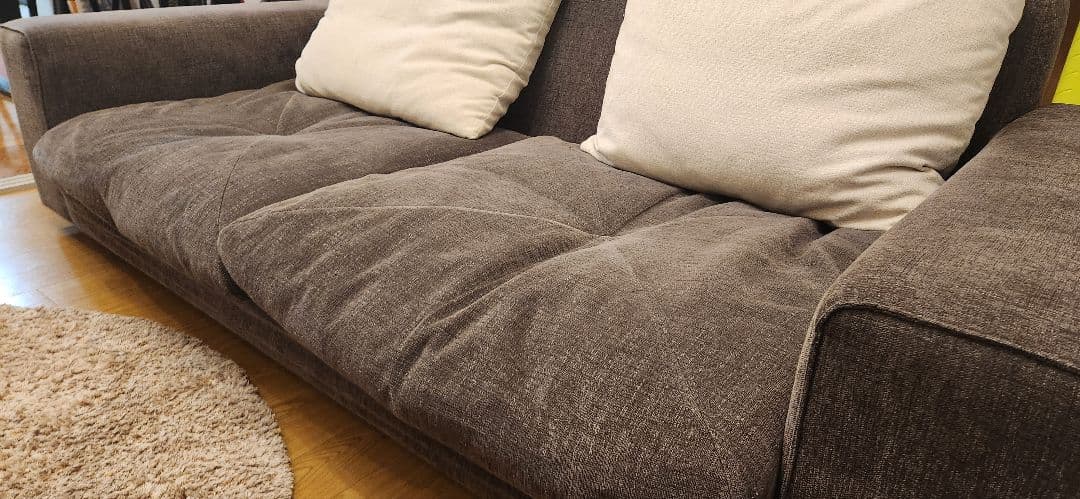 【美品】クシーノ ローソファ Vランク 島忠 3人掛け　東京都引き取り