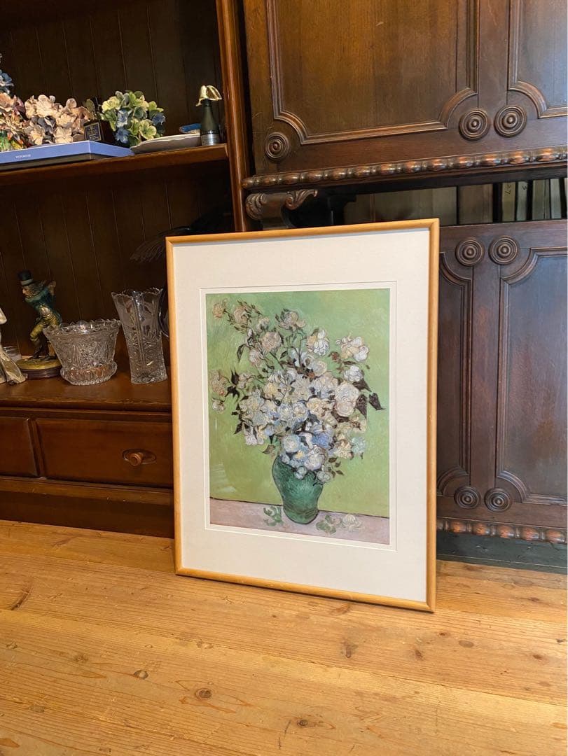 バラの花瓶 ヴィンセント・ヴァン・ゴッホ 額縁 インテリア