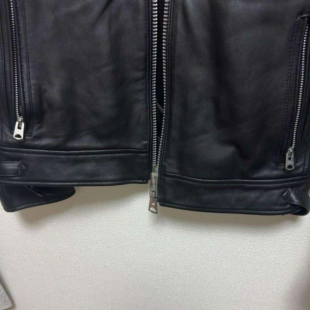 美品　BACK NUMBER ライダース ジャケット 羊革 ブラック　M