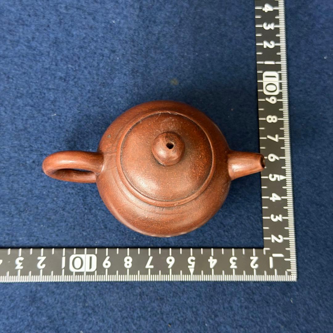 孟臣 明月松間照 急須 朱泥 煎茶 茶道具 茶器 時代 古玩 旧家 蔵出 骨董品