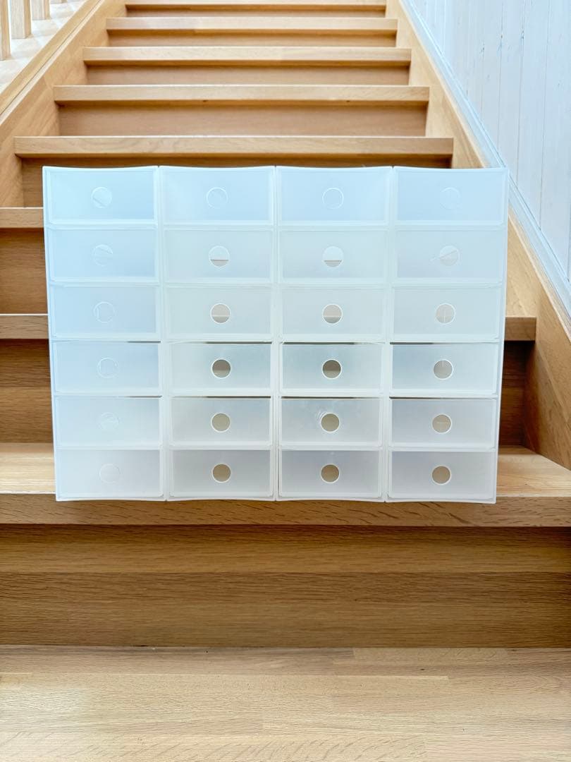 【廃盤】無印良品　半透明ポリプロピレン6段小物収納ボックス 引き出し 半透明 4