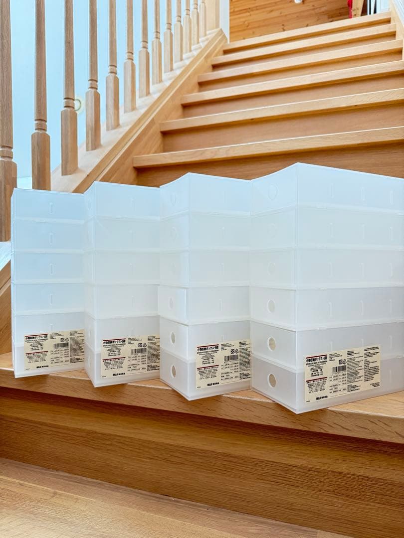 【廃盤】無印良品　半透明ポリプロピレン6段小物収納ボックス 引き出し 半透明 4