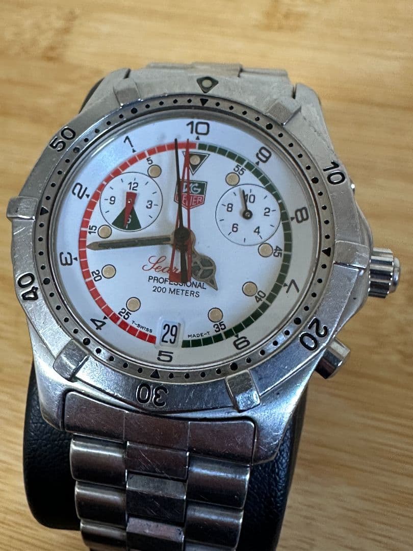 ​タグホイヤー セナモデル クロノグラフ CK111R 動作未確認