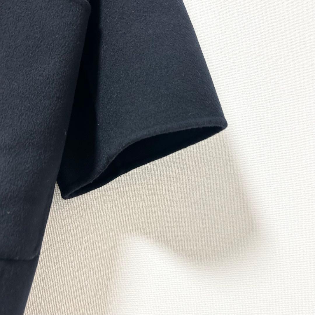 スローブイエナ　HAMILTONダブルフェイスウールチェスターコート　ネイビー