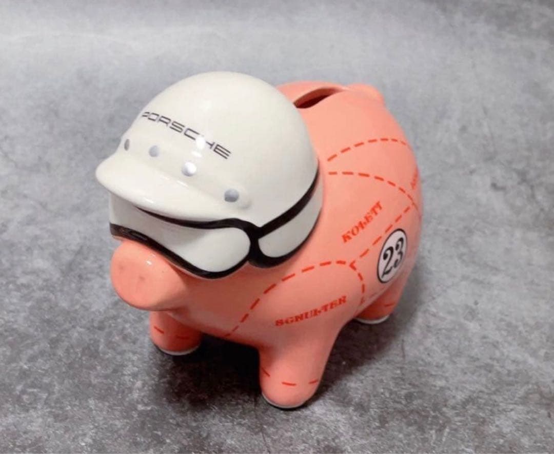 ポルシェ　ピンクピッグ　陶磁器　Porsche PINK PIG 貯金箱　レア品