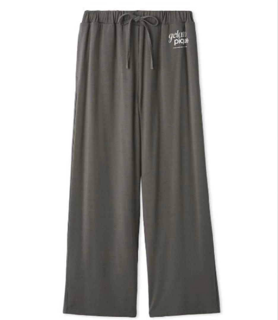 新品♡ジェラートピケ♡レーヨンロゴプルオーバー&ロングパンツ　セットアップ