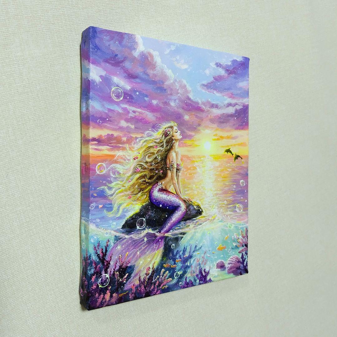 マ*Y様 【陽を浴びて】アクリル画 F3 風景画 絵画