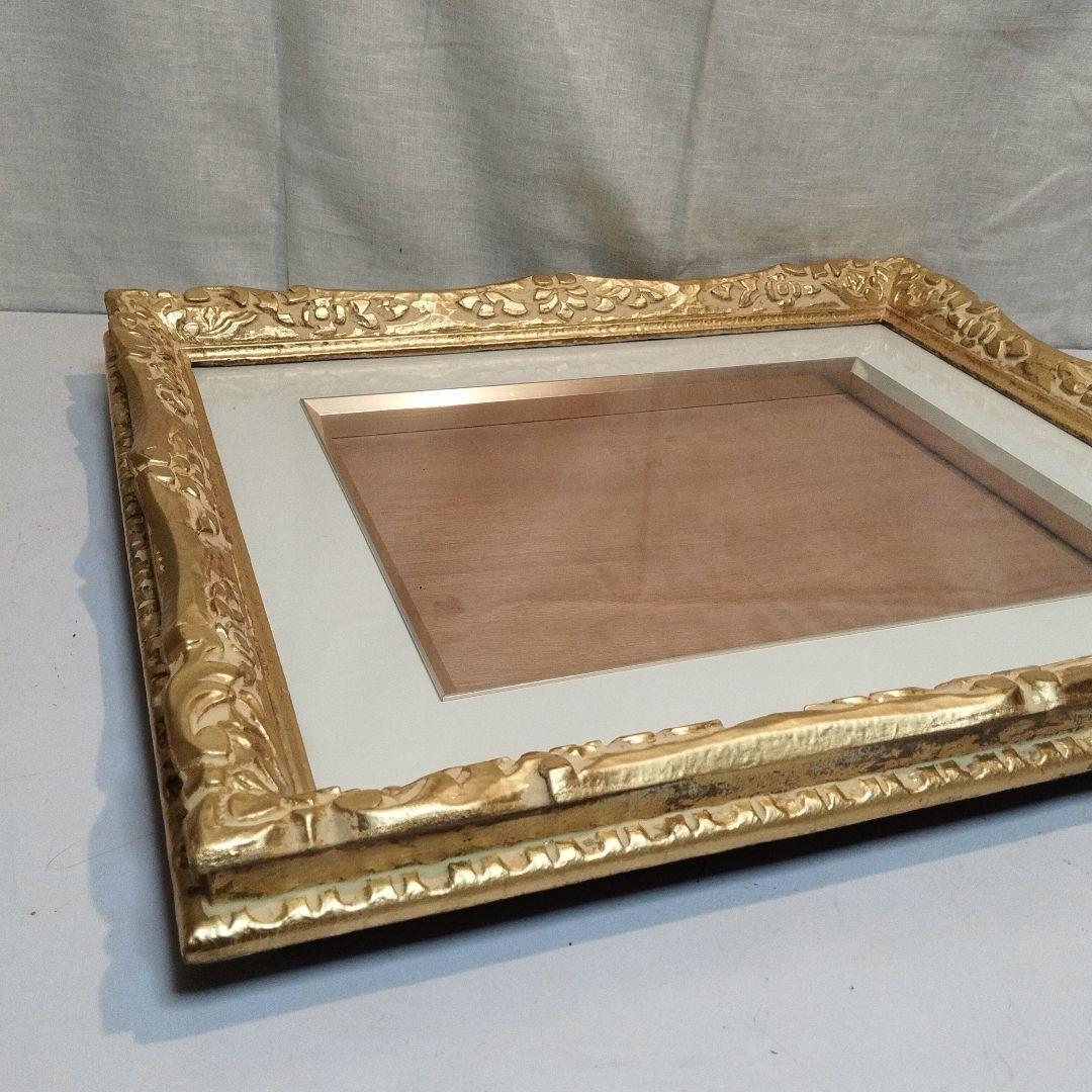 油絵　金　F6 額縁　ガラス使用