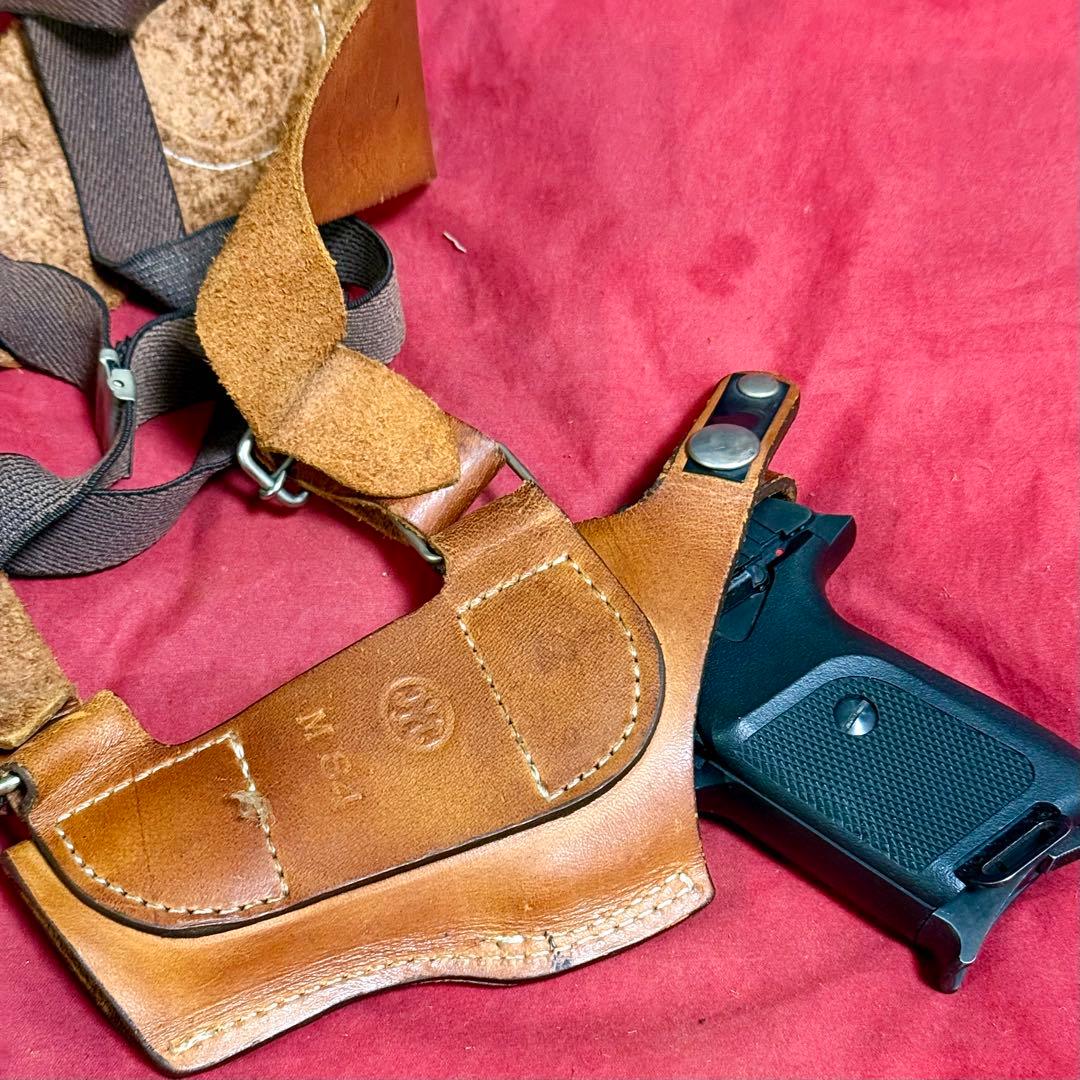 マルシン 革製 ショルダー ホルスター 中型オートマチック ベレッタM84用