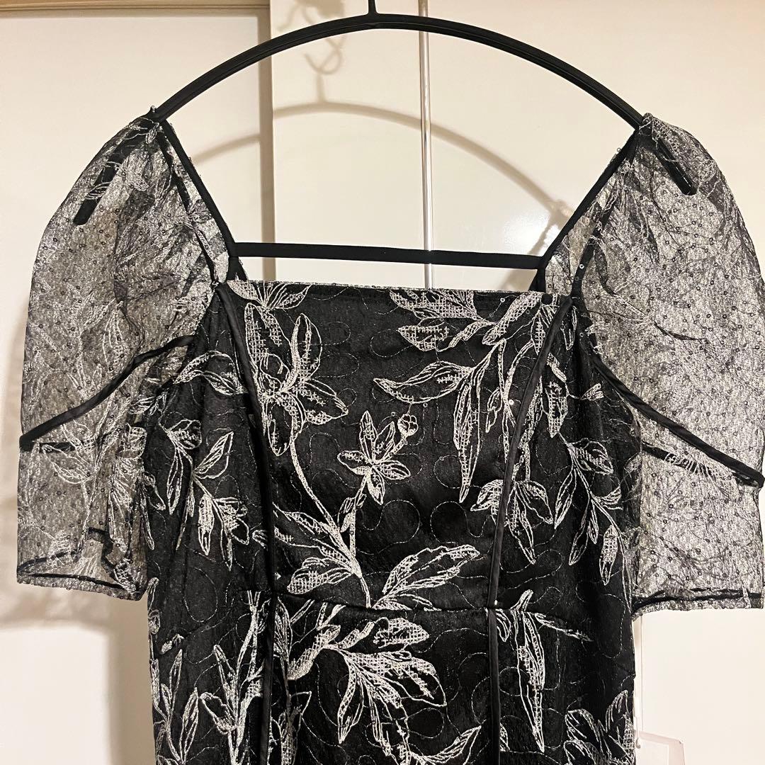 【FRAY I.D】新品タグ付き / M / カーブパネルエンブロイダリードレス