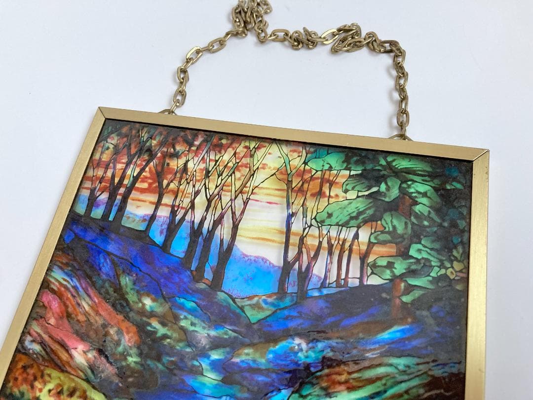 ルイス・C・ティファニー 鹿 ステンドグラス グラスマスターズ Tiffany