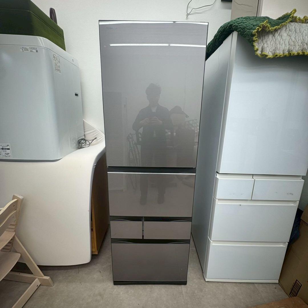 TOSHIBA 冷蔵庫 GR-W470GZ(ZH) 465L／5ドア　to01