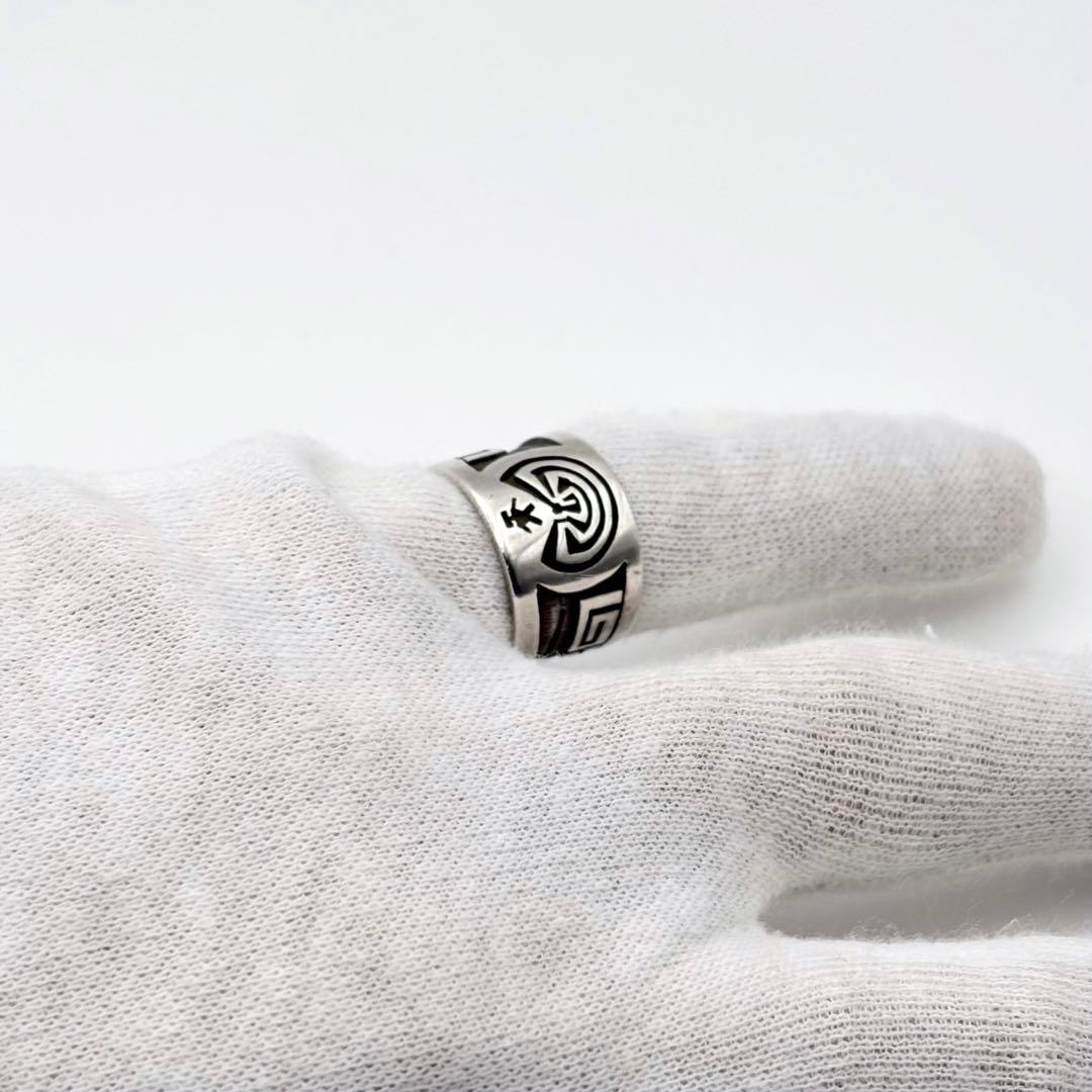 ホピ族 ルシオンバ マンインザメイズ リング 9号 希少