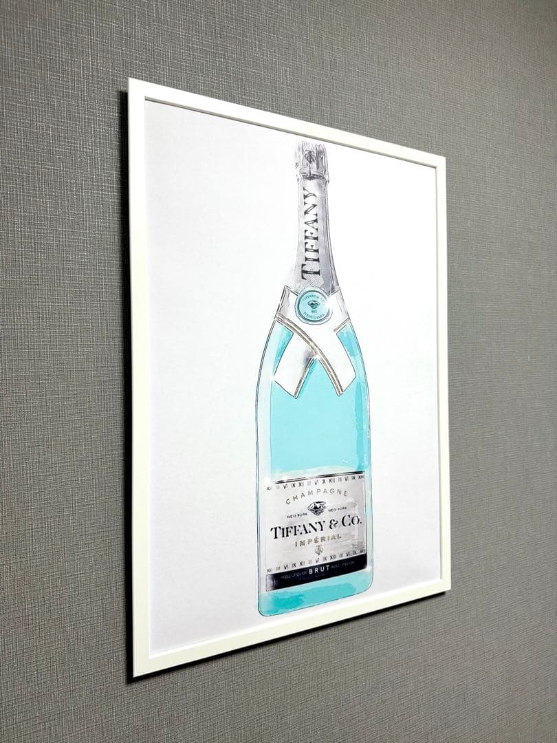 No.255フレーム付きキャンバスアート　ブランドアートポスター　Tiffany