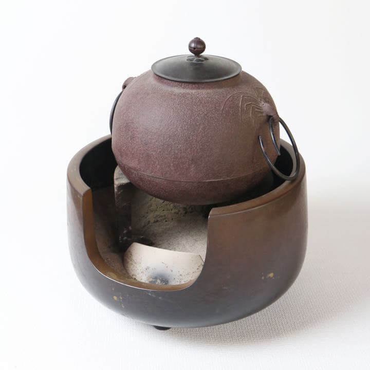 佐藤浄清 造&昇雲セット☆茶道具 茶釜