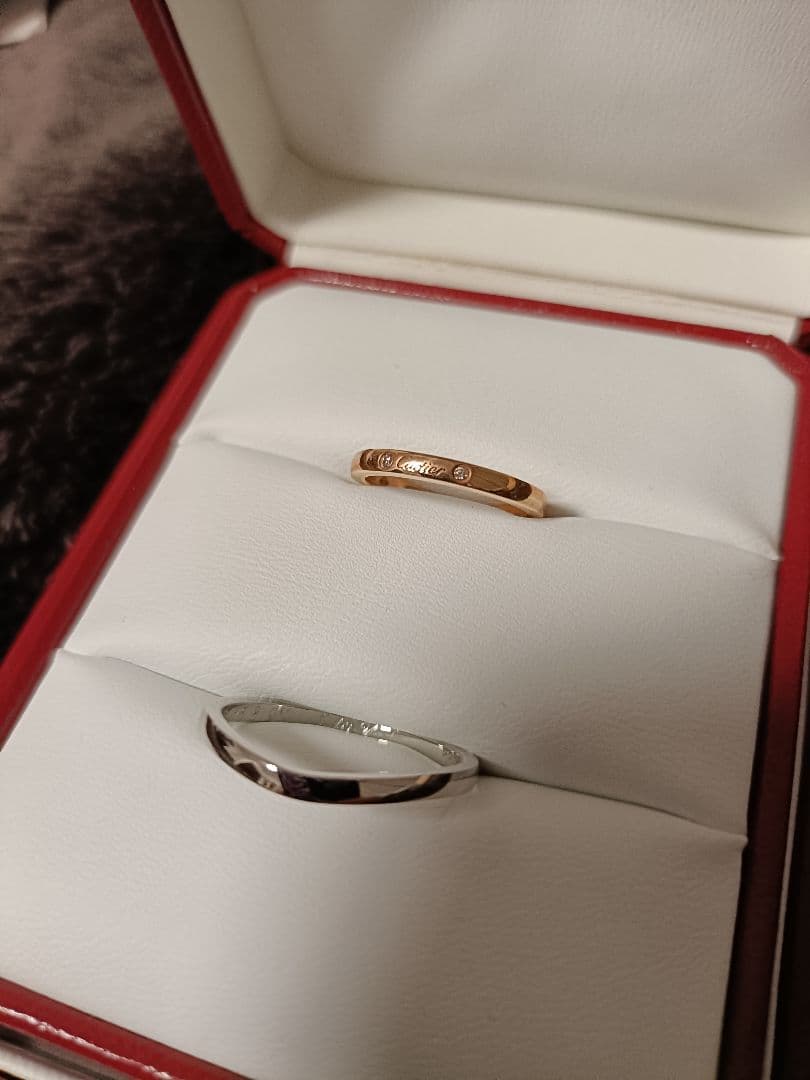 【yuki様】Cartier マリッジリングセット Pt950 K18PG