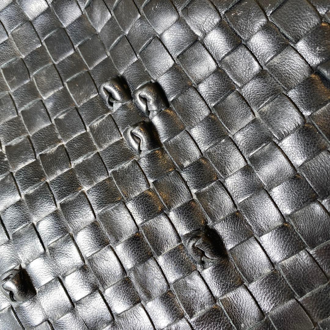 ボッテガヴェネタ　イントレチャート　ショルダーバッグ　ブラック125580