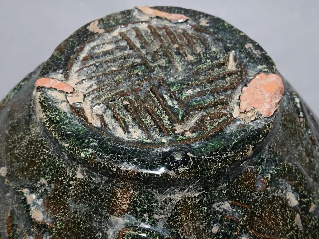 コレクター収集品　東漢時代　緑釉　盆栽　鉢