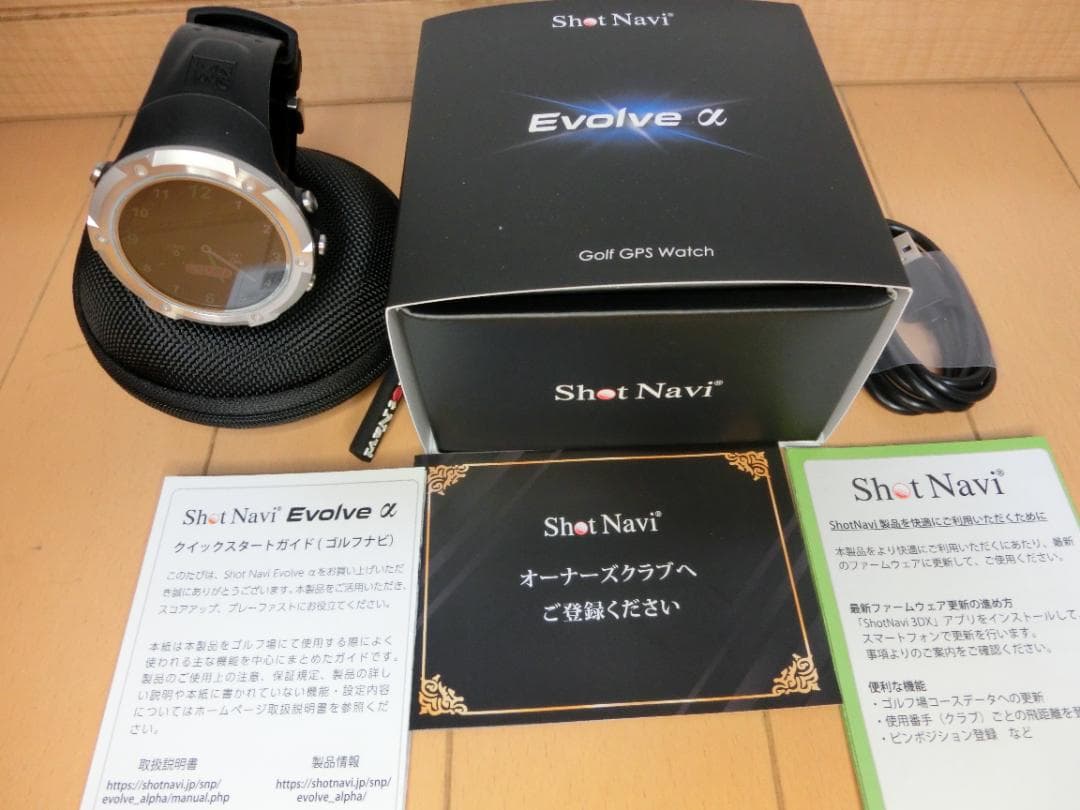 新品★Shot Navi Evolve α GPS 距離計 保護フィルム付き2