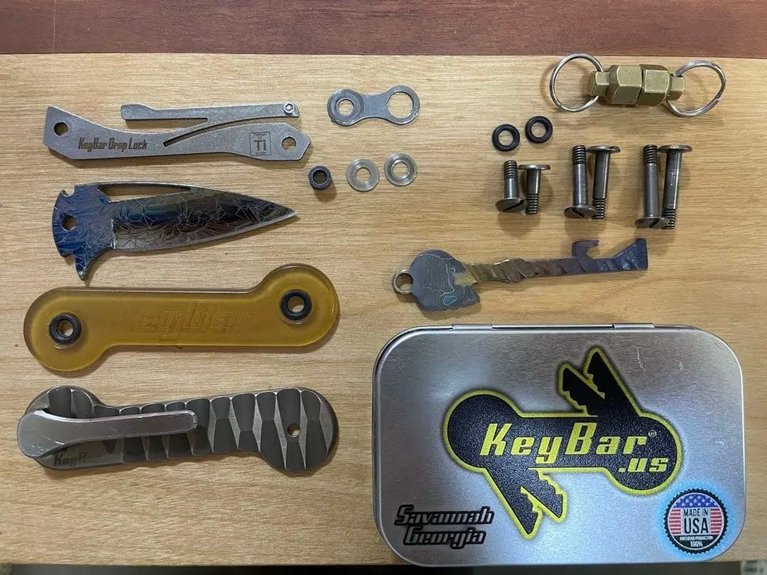 小物 keybar Ultem/Titanium&Blade Insert Combo