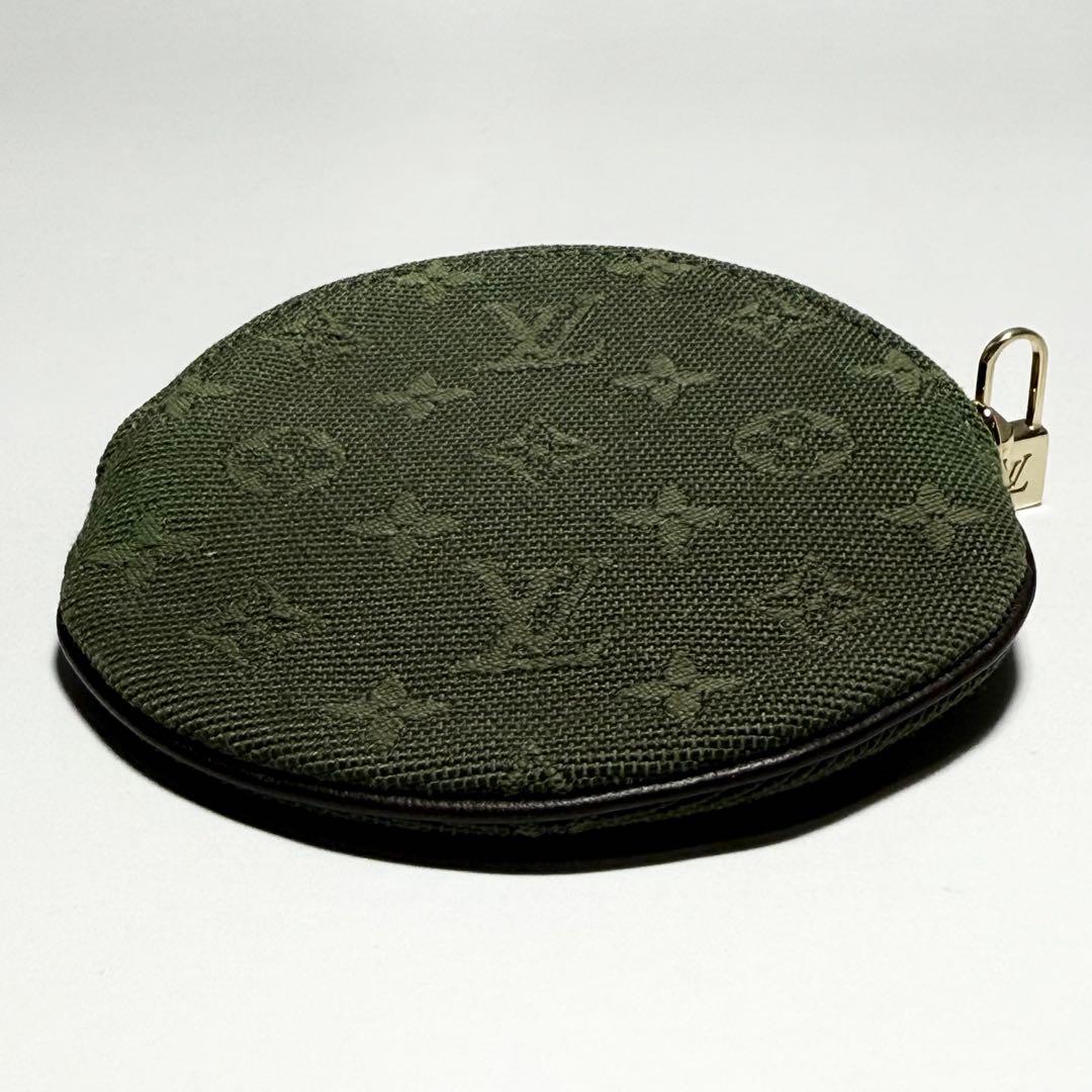 ルイ・ヴィトン ポルト・モネ・ロン モノグラム ミニ カーキ ケース