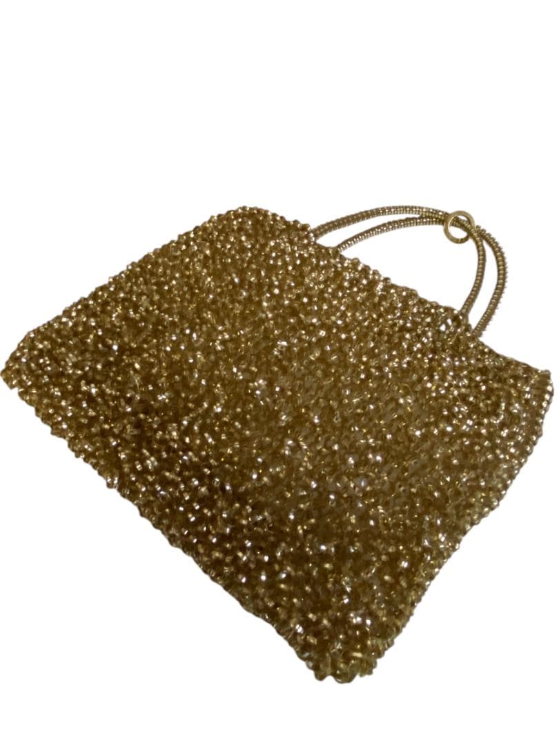 ANTEPRIMA ゴールドビーズバッグ