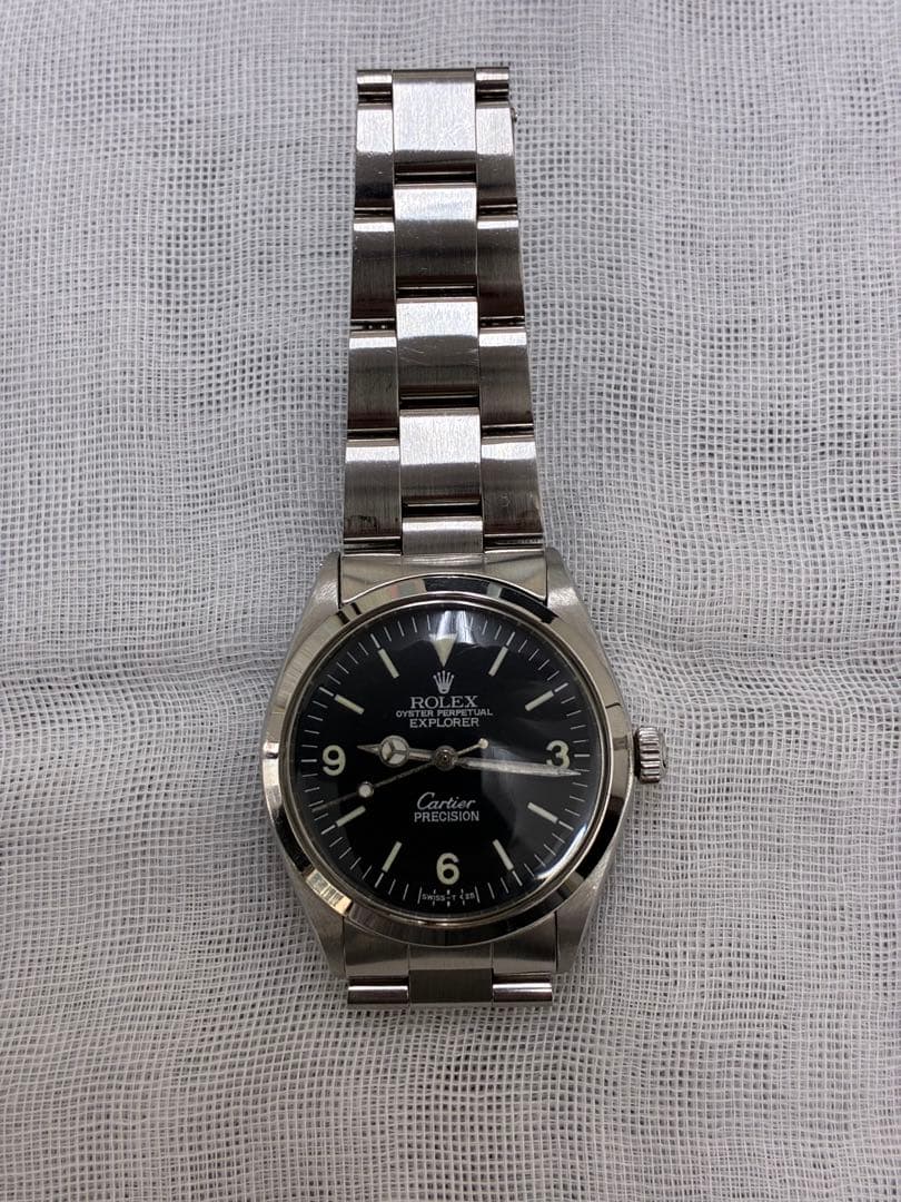 K*s様 ROLEX Explorer 自動巻き カルティエ文字盤　リダン品